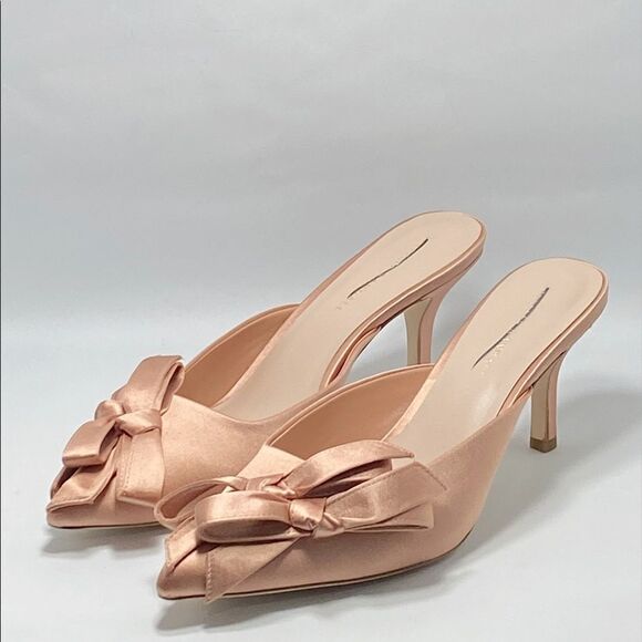 Loeffler Randall Double-Bow Satin Mules size 10.5 - Picture 5 of 12